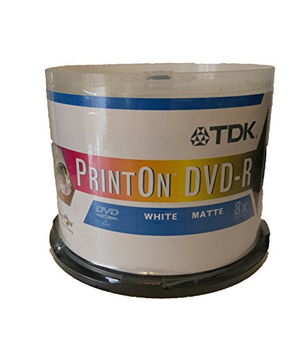 TDK Kunstdruck auf DVD-R 8 x Single Sided Discs (50 Disc Spindel) von TDK