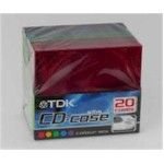 TDK Multi Colored – Storage CD Slim Jewel Case (20 Stück) von TDK