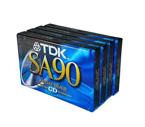 TDK SA 90 Super Avilyn High Bias Ultimate CD Performance Audio-Kassetten – 4 Stück von TDK
