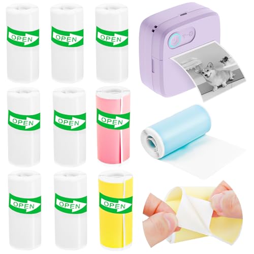 10 Rollen Mini-Drucker-Aufkleberpapierrolle, Thermopapier für Kinder Sofortbildkameras, Mini Drucker Papier Selbstklebend, Druckpapier Thermopapier für Kinderkamera und Mini Drucker für Fotos, Notizen 10 Rollen Mini-Drucker-Aufkleberpapierrolle, Thermopapier für Kinder Sofortbildkameras, Mini Drucker Papier Selbstklebend, Druckpapier Thermopapier für Kinderkamera und Mini Drucker für Fotos, Notizen von TDUNSYA
