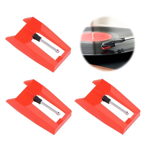TDUNSYA 3 Stück Plattenspieler Nadel, Diamant Stylus Ersatz, Diamant Nadel Plattenspieler, Austausch Plattenspieler Universal Stylus für Meiste Plattenspieler Phonograph, Vinyl Plattenspieler TDUNSYA 3 Stück Plattenspieler Nadel, Diamant Stylus Ersatz, Diamant Nadel Plattenspieler, Austausch Plattenspieler Universal Stylus für Meiste Plattenspieler Phonograph, Vinyl Plattenspieler von TDUNSYA