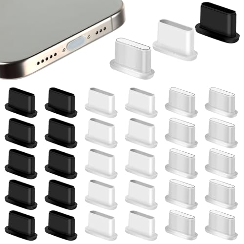 TDUNSYA 30 Stück USB C Staubschutz Stöpsel,USB C Staubschutzkappen,Handy USB C Schutz Staubstecker,Silikon Phone Staub Stecker Schützt,für Smartphone Tablet und Andere mit USB Typ C geräte TDUNSYA 30 Stück USB C Staubschutz Stöpsel,USB C Staubschutzkappen,Handy USB C Schutz Staubstecker,Silikon Phone Staub Stecker Schützt,für Smartphone Tablet und Andere mit USB Typ C geräte von TDUNSYA