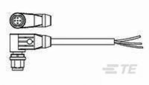 TE Connectivity 1-2273100-1 Sensor-/Aktor-Steckverbinder, konfektioniert M12 Stecker, gewinkelt 1.50 von TE Connectivity