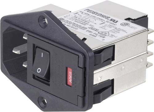 TE Connectivity 1-6609929-4 PE0SXDSXA=C2228 Netzfilter mit Schalter, mit 2 Sicherungen, mit Kaltger� von TE Connectivity