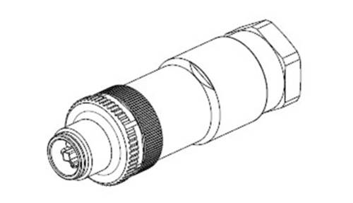 TE Connectivity 2120951-1 Sensor-/Aktor-Steckverbinder, unkonfektioniert M12 Stecker, gerade Polzahl von TE Connectivity