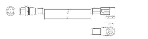 TE Connectivity 3-2273126-4 Sensor-/Aktor-Steckverbinder, konfektioniert M12 Stecker, gerade, Buchse von TE Connectivity
