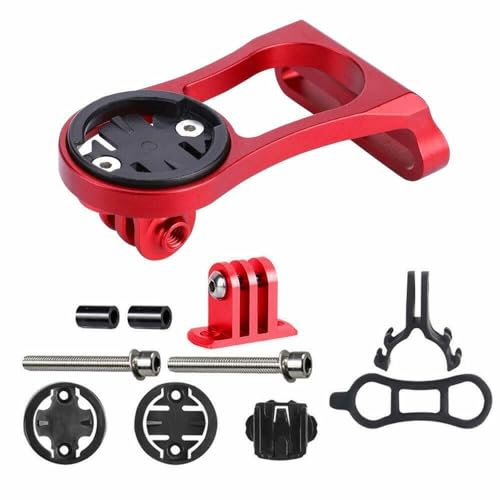 Fahrradvorbau-Verlängerung, Computer-Halterung für Garmin Edge GPS, GoPro, Fahrrad, Rot, 8 x 4,3 x 2 cm von TEAFIRST