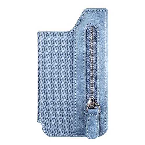 TEAFIRST Universelle selbstklebende Tasche zum Aufkleben auf Brieftasche, Kartenhalter, Schutzhülle für Handy (Blau, 12,4 x 6,6 x 1,5 cm) von TEAFIRST