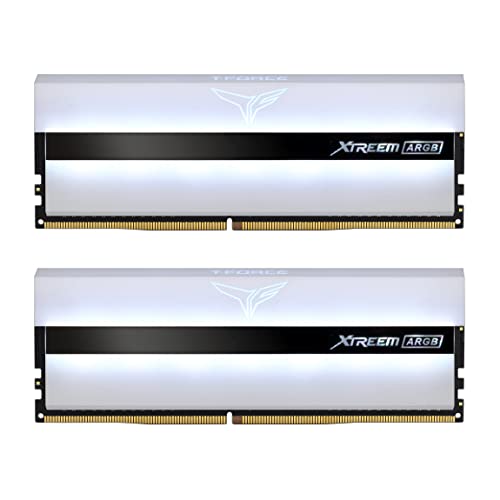 TEAM GROUP Compatible T-Force Xtreem ARGB, DDR4-3600, CL14-32 GB Dual Kit, weiß von TEAMGROUP