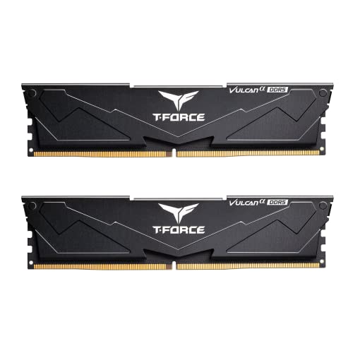 Team Vulcan Schwarz EXPO 32GB Kit DDR5 (2x16GB) 6000MHz, CL38, FLABD532G6000HC38ADC01 von TEAMGROUP