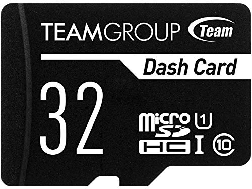 Teamgroup Dash Card 32 GB für Dashcam, MicroSDHC UHS-I U1, hohe Kompatibilität, Flash-Speicherkarte mit Adapter für Outdoor, Sport, Full HD Shooting von TEAMGROUP