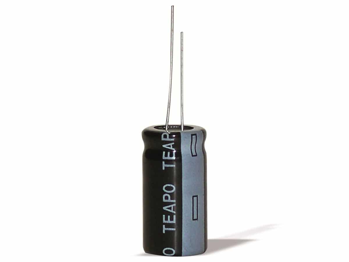 TEAPO Miniatur-Alu-Elko, KSS476M6R3S1A5C07K, 47uF, 6,3V, RM 1,5, radial, 105°C, 4x7mm von TEAPO