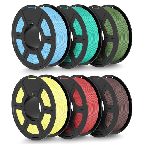 TECBEARS Matte PLA Filament Bundle 6KG, High Speed PLA 3D Drucker Filament mit Matter Oberfläche für 0-600 mm/s,6 Stück 1kg Spule, 6 Colors Blau, Braun, Gelb, Rot, Grün, Oliv Grün TECBEARS Matte PLA Filament Bundle 6KG, High Speed PLA 3D Drucker Filament mit Matter Oberfläche für 0-600 mm/s,6 Stück 1kg Spule, 6 Colors Blau, Braun, Gelb, Rot, Grün, Oliv Grün von TECBEARS