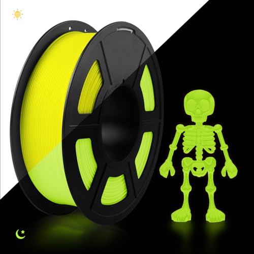 TECBEARS PETG Filament 1.75 mm Leuchtendes Gelb, Glow in The Dark PETG 3D Drucker Filament, 1kg Spule, Stärker Zähigkeit, Maßgenauigkeit +/- 0,02 mm, Kompatibel mit FDM Drucker TECBEARS PETG Filament 1.75 mm Leuchtendes Gelb, Glow in The Dark PETG 3D Drucker Filament, 1kg Spule, Stärker Zähigkeit, Maßgenauigkeit +/- 0,02 mm, Kompatibel mit FDM Drucker von TECBEARS