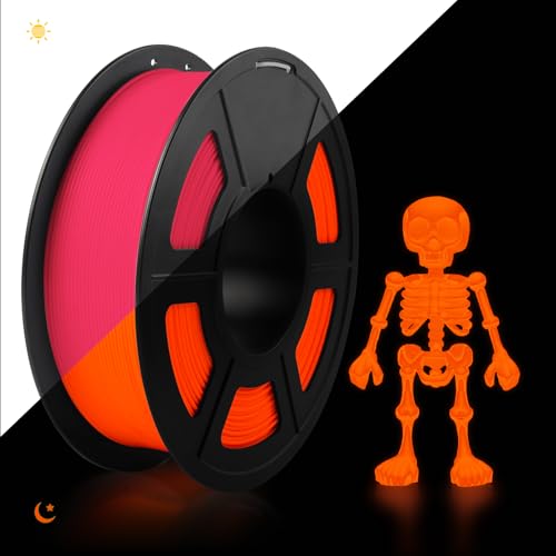 TECBEARS PETG Filament 1.75 mm Leuchtendes Rot, Glow in The Dark PETG 3D Drucker Filament, 1kg Spule, Stärker Zähigkeit, Maßgenauigkeit +/- 0,02 mm, Kompatibel mit FDM Drucker TECBEARS PETG Filament 1.75 mm Leuchtendes Rot, Glow in The Dark PETG 3D Drucker Filament, 1kg Spule, Stärker Zähigkeit, Maßgenauigkeit +/- 0,02 mm, Kompatibel mit FDM Drucker von TECBEARS