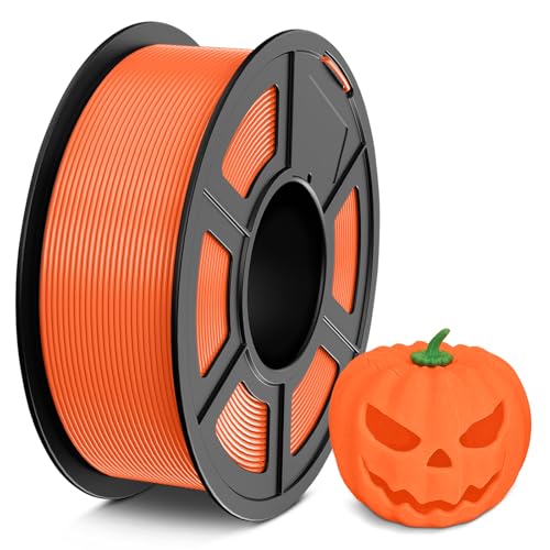 TECBEARS PETG Filament 1.75 mm LichtOrange, Stärker Zähigkeit PETG 3D Drucker Filament, 1kg Spule, Maßgenauigkeit +/- 0,02 mm, Kompatibel mit FDM Drucker,Sonniges Orange von TECBEARS