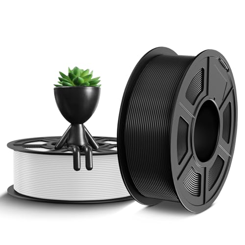 TECBEARS PETG Filament 1.75 mm Schwarz+Weiß 2 kg, Stärker Zähigkeit PETG 3D Drucker Filament, 2 Spulen, 1kg pro Spule, Maßgenauigkeit +/- 0,02 mm, Kompatibel mit FDM Drucker TECBEARS PETG Filament 1.75 mm Schwarz+Weiß 2 kg, Stärker Zähigkeit PETG 3D Drucker Filament, 2 Spulen, 1kg pro Spule, Maßgenauigkeit +/- 0,02 mm, Kompatibel mit FDM Drucker von TECBEARS