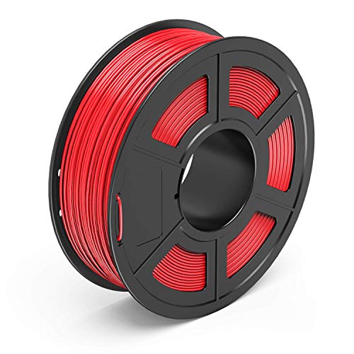 TECBEARS PLA 3D Printer Filament 1.75mm Red, Dimensional Accuracy +/- 0.02 mm, 1 Kg Spool, Pack of 1 von TECBEARS