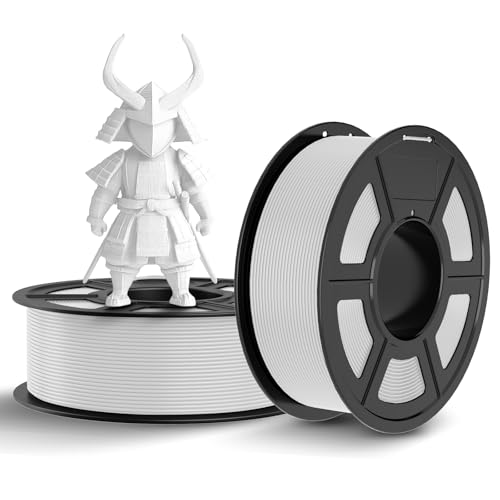 TECBEARS PLA Filament 1.75mm Weiß, 2kg 3D Drucker Filament PLA, Filament 3d Druckmaterialien, Vakuumverpackung, Maßgenauigkeit +/- 0,02 mm, 2 Spulen,1kg pro Spule (2.2lbs) PLA Filament 3D-Druck von TECBEARS