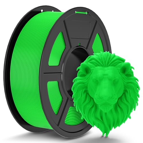 TECBEARS PLA Filaments 1.75mm GrüN, 1kg 3D Drucker Filament PLA, Filament 3d Druckmaterialien, Vakuumverpackung, Maßgenauigkeit +/- 0,02 mm, 1kg Spule (2,2lbs) PLA Filament für Intelligentes Drucken von TECBEARS