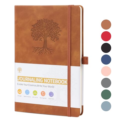 TECDW Classic A5 Tied Notizbuch, PU-Ledereinband Tagebuch, 192 Seiten Papier,100gsm Dickes Papier, für Männer und Frauen Business-Büro und Tägliche Notizen Exquisite Liniertes Tagebuch-Notizbuch von TECDW