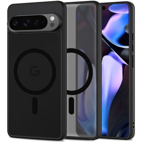 TECH PROTECT MagMat Case - Transparent Magnetische Hülle, Magnetischem Kabellosem Laden, Silikon Handyhülle, Dünn PC Back TPU Rahmen | Kompatibel mit Google Pixel 9/9 Pro | Matte Schwarz TECH PROTECT MagMat Case - Transparent Magnetische Hülle, Magnetischem Kabellosem Laden, Silikon Handyhülle, Dünn PC Back TPU Rahmen | Kompatibel mit Google Pixel 9/9 Pro | Matte Schwarz von TECH PROTECT