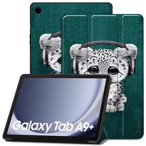 TECH PROTECT SmartCase - Klapphülle, Schutzhülle mit Standfunktion, Magnetische Hülle | Kompatibel mit Samsung Galaxy Tab A9+ Plus 11.0 X210 / X215 / X216 | Weiße Katze von TECH PROTECT