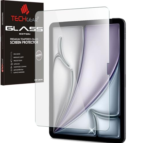 Techgear Displayschutzfolie aus gehärtetem Glas, entspiegelt, für iPad Air 11 Zoll (2025/2024), Matte Edition [9H Härte] [kratzfest] [blasenfrei] Entwickelt für Apple iPad Air 11 (M2/M3) von TECHGEAR Solutions