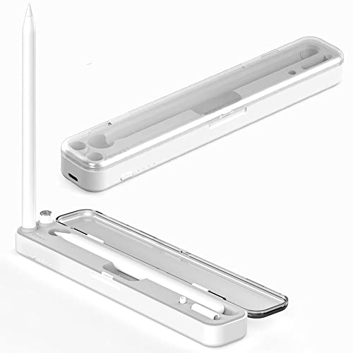 2-in-1 Kabellose Ladestation Box, kompatibel mit Apple-Stift 1. / 2. Generation, TECHGEAR Wireless Charger [Powerbank] Federmäppchen für iPad Pencil 1/2, tragbare Bleistiftaufbewahrung, Tragetasche von TECHGEAR
