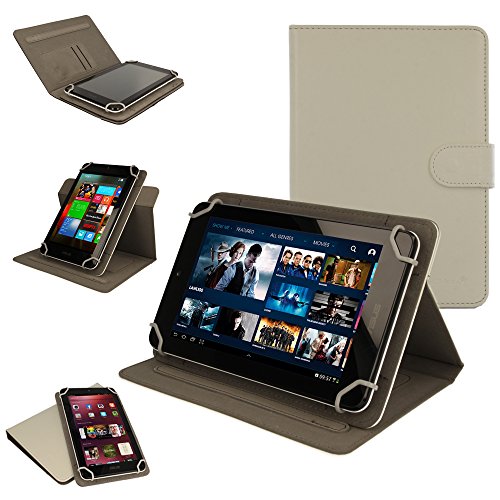 TECHGEAR® [Cosmic (7)] für Universel POUR Tablets AVEC écrans 7 pouces – 360 degrés de Rotation, Housse amovible AVEC Ständer DE Visualisierung weiß weiß Linx 7 Inch von TECHGEAR