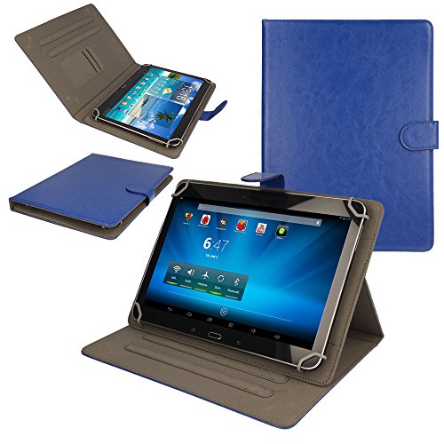 TECHGEAR® [Stellar (10)] für Universel POUR Tablets Blaupunkt 1000 AVEC écrans 10 POUCES – Housse de Schutz AVEC Ständer DE Visualisierung Blau blau Blaupunkt 1000 von TECHGEAR