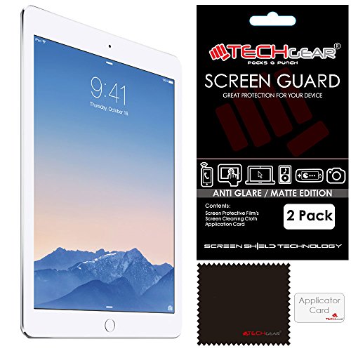 TECHGEAR (2 Stück Matte Displayschutzfolien für iPad Pro 9,7 - Matte Blendschutz Schutzfolie für iPad Pro 9,7 (2017) Auch für iPad 9,7 (6. Gen.) & iPad 9,7 (5. Gen.) von TECHGEAR