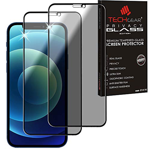 TECHGEAR 2 Stück Antispy Privatsphäre Schutzfolie Glas kompatibel mit iPhone 12 Mini - Full Coverage Privacy 3DTouch Sichtschutz mit Vollständige Abdeckung Schutzfolie Glas TECHGEAR 2 Stück Antispy Privatsphäre Schutzfolie Glas kompatibel mit iPhone 12 Mini - Full Coverage Privacy 3DTouch Sichtschutz mit Vollständige Abdeckung Schutzfolie Glas von TECHGEAR