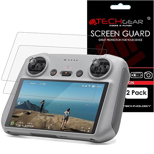 TECHGEAR 2 Stück Displayschutz für DJI RC/DJI RC 2 Fernbedienungs von DJI Mini 3 Pro - Ultra Klare Schutzfolie mit Reinigungstuch + Applikationskarte TECHGEAR 2 Stück Displayschutz für DJI RC/DJI RC 2 Fernbedienungs von DJI Mini 3 Pro - Ultra Klare Schutzfolie mit Reinigungstuch + Applikationskarte von TECHGEAR