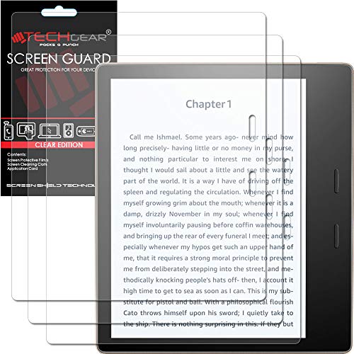 TECHGEAR 3 Stück Schutzfolie für Amazon Kindle Oasis 3 (10. Generation 2019) Folie, Full Screen Protector Ultra Klare Displayschutzfolie von TECHGEAR
