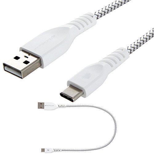 TECHGEAR 30 cm USB Typ C Nylon geflochtene Schnur Ladekabel und Synchronisation Kabel Kompatibel mit Oppo Find X2 / X3 Lite/Pro/Neo, A16s A53 A54 A54s A72 A94,Reno 4 Z/Pro von TECHGEAR