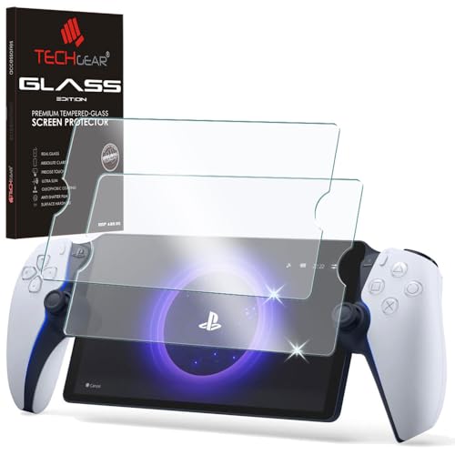 TECHGEAR Blendfreie Glasfolie für PS Portal (2 Pack), mattes gehärtetes Glas, Displayschutzfolie [9H Härte] [kratzfest] [blasenfrei] für Sony PlayStation Portal Remote Player von TECHGEAR