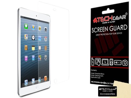 TECHGEAR Displayschutz für Apple iPad Mini 3 / Mini 2 / Mini 1 - Ultra Klare Schutzfolie für Apple iPad Mini 1st, 2nd & 3rd Gen. mit Reinigungstuch + Applikationskarte von TECHGEAR