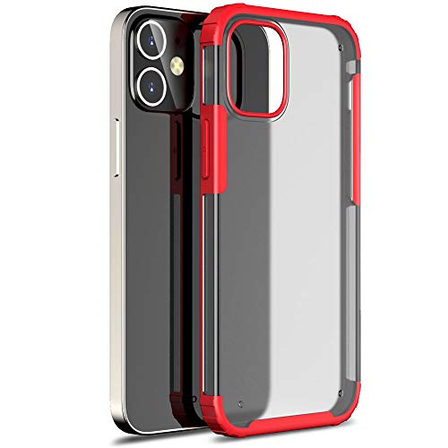 TECHGEAR [Fusion FX Case iPhone 12, iPhone 12 Pro Hülle - Schlank und leicht, Robust, Stoßfest, Fused Gel Bumper mit Harter, seidiger Rücken Hülle Designed für iPhone 12/12 Pro [Rot] von TECHGEAR