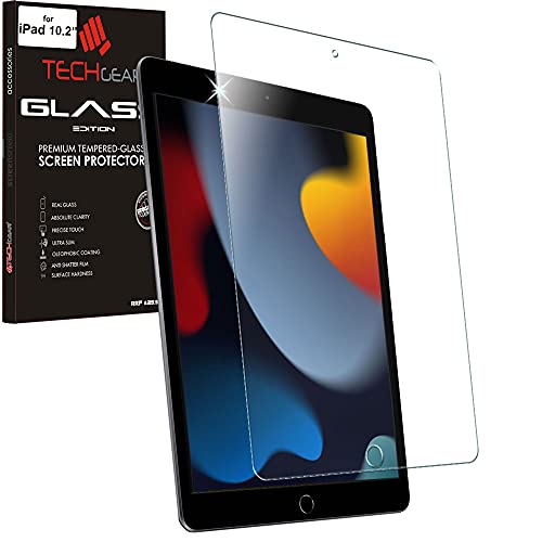 TECHGEAR GLAS Kompatible mit iPad 10.2 2021/2020/2019 - Displayschutzfolie aus gehärtetem Glas [9H Härte] [Crystal Clarity] Schutzfolie iPad 9, iPad 8 iPad 7 [9. 8. 7. Generation] 10,2 Zoll von TECHGEAR