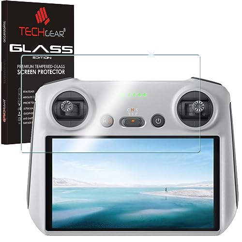 TECHGEAR Glas für DJI RC/DJI RC 2 Fernbedienungs, Displayschutzfolie aus gehärtetem Glas [9H Härte] [Crystal Clarity] [Kratzfest] [Keine Bubble] von TECHGEAR