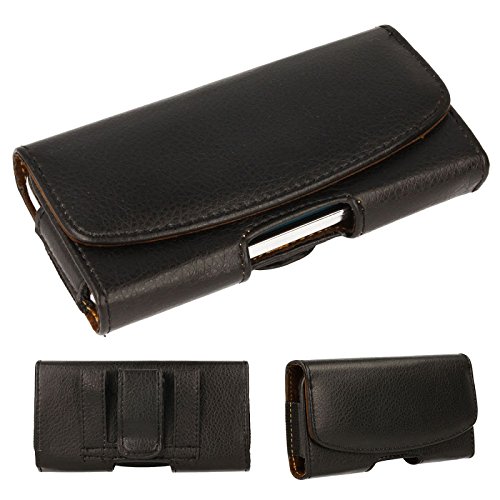 TECHGEAR Gürteltasche Leder hülle für iPhone 6s/6, Samung A5, S3, S6 Edge, S7, Lumia 930, HTC One M9, Sony E4g, und mehr - PU Leder Case mit Gürtelclip - Handyhülle mit Gürtelschlaufe -Schwarz TECHGEAR Gürteltasche Leder hülle für iPhone 6s/6, Samung A5, S3, S6 Edge, S7, Lumia 930, HTC One M9, Sony E4g, und mehr - PU Leder Case mit Gürtelclip - Handyhülle mit Gürtelschlaufe -Schwarz von TECHGEAR