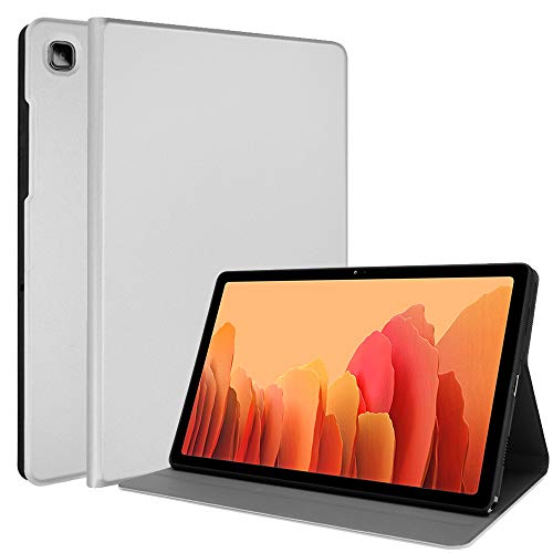 TECHGEAR Hülle Kompatibel mit Samsung Galaxy Tab A7 10.4 2020 [T500/T505] Ultra Dünn Hülle mit Ständer und Auto Schlaf/Wach Funktion, Slim Pu Leder Smart Case Samsung Tab A7 2020 Hülle, Grau von TECHGEAR