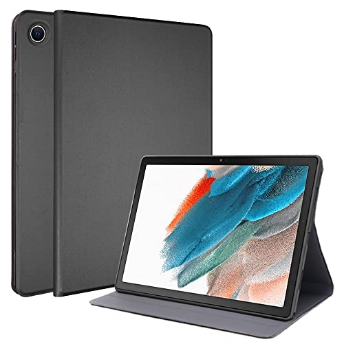 TECHGEAR Hülle Kompatibel mit Samsung Galaxy Tab A8 2021 10.5 Zoll (SM-X200 / SM-X205), Hülle mit Ständer und Auto Schlaf/Wach Funktion, Pu Leder Smart Case Tab A8 2021, Grau von TECHGEAR