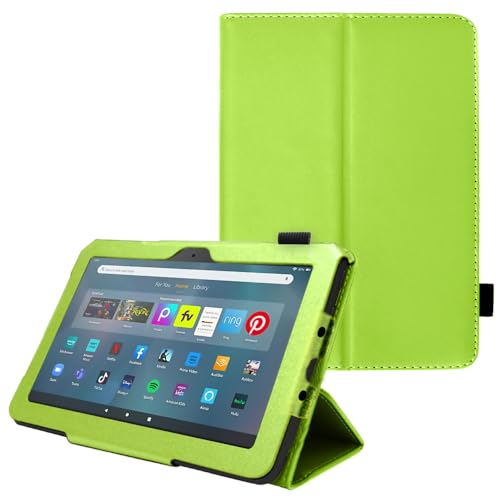 TECHGEAR Hülle für Neue Fire Max 11 Tablette (13. Generation) PU Leder Slim Hülle mit Ständer und Handschlaufe [Auto Schlaf/Wach] Schutzhülle Tasche für Amazon Fire Max 11 2023 - Grün von TECHGEAR
