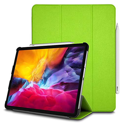 TECHGEAR Hülle iPad Pro 11 2020 (2. Gen.) [Apple-Bleistift-kompatibel] Smart Schlanke Trifold Stand Schutzhülle mit Eckenschutz [Automatische Ruhe/Aufwachfunktion] - Grün von TECHGEAR