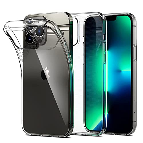 TECHGEAR Hülle iPhone 13 Pro Max transparent - [Airflex] Slim Light Hülle Schutz, Flexible Gel TPU Abdeckung Ultradünn, Ultraklar Case kompatibel mit iPhone 13 Pro Max 6.7 Zoll (Transparent) von TECHGEAR