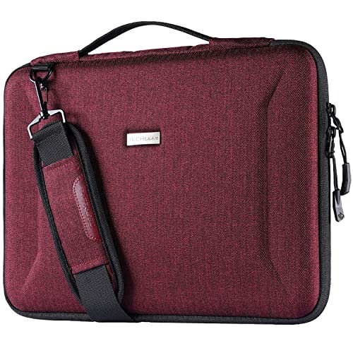 TECHGEAR Organizer 12 Zoll zu 13,3 Zoll Laptop Tasche Stoßfeste Reisetasche mit Reißverschluss, Griff + Schultergurt für MacBook Air 13", MacBook Pro 13 2021 / Pro 14 2021, Surface Pro 8/7/6/X/5/4/3 von TECHGEAR
