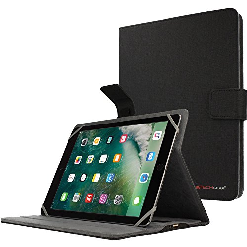 TECHGEAR PowerSuit Folio-Hülle für das Neue iPad 9.7" - Schutzhülle mit Integriertem 4000mah Power Bank und Standfuß (Schwarz) von TECHGEAR