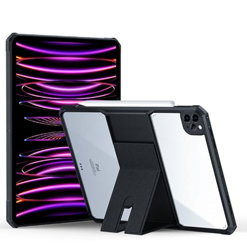 TECHGEAR Robuste Schutzhülle für Apple iPad Pro 12,9 Zoll 2022/2021 (iPad Pro 12,9 Zoll 6. / 5. Generation), hochwertige, dünne, robuste Hybrid-Schutzhülle mit Ständer, robuster Schutz mit von TECHGEAR